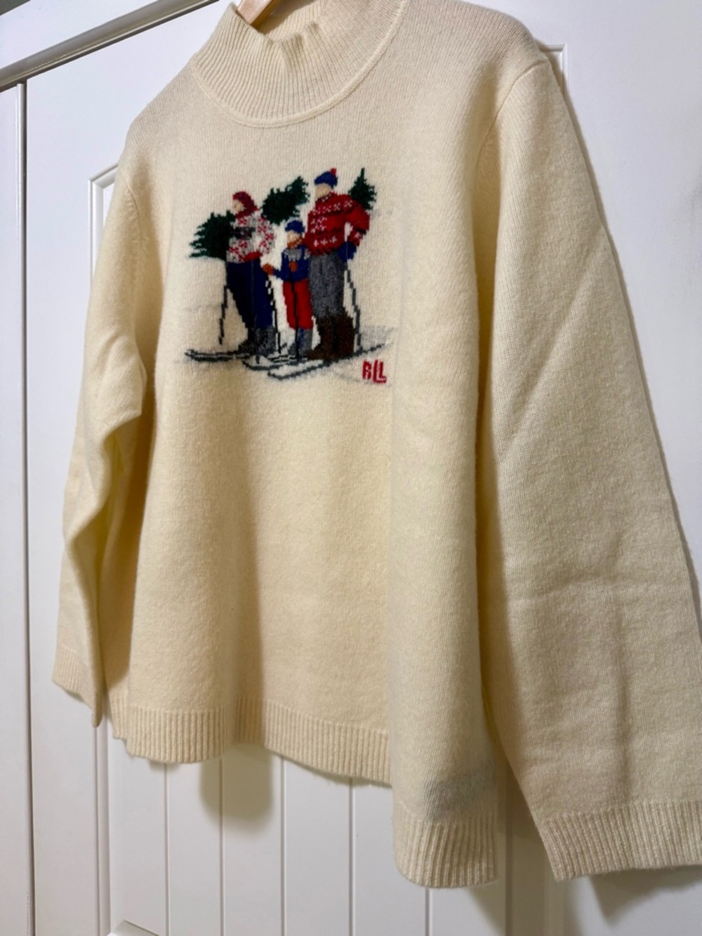 Lauren Ralph Lauren Wool Ski Mock Neck Sweater 3X - Picture 3 of 10